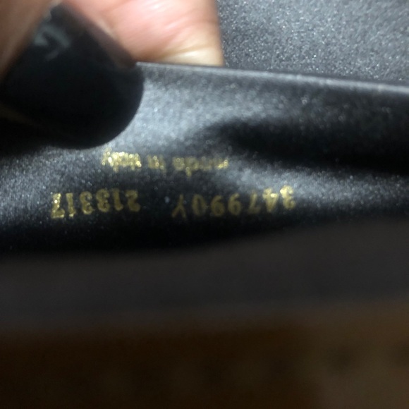 Large Yves Saint Laurent Brown Leather Clutch with patent leather - Picture 5 of 12